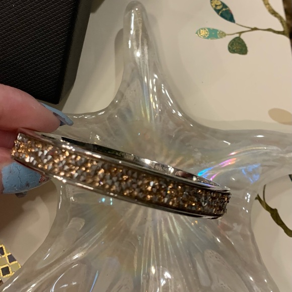 💫🦄✨COACH NEW IN BOX SIGNATURE C GOLD CRYSTALS & PLATINUM BANGLE STUNNING… - Picture 5 of 10